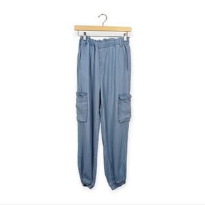 Indigo Rising 100% Lyocell Light Blue Denim Joggers Size M